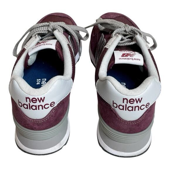 SOLD DO NOT PURCHASE New Balance 574 Classic Suede Burgundy Size 8 - Picture 5 of 7